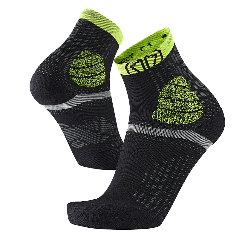 Trail running socks - Trail Protect black/yellow - Image 8