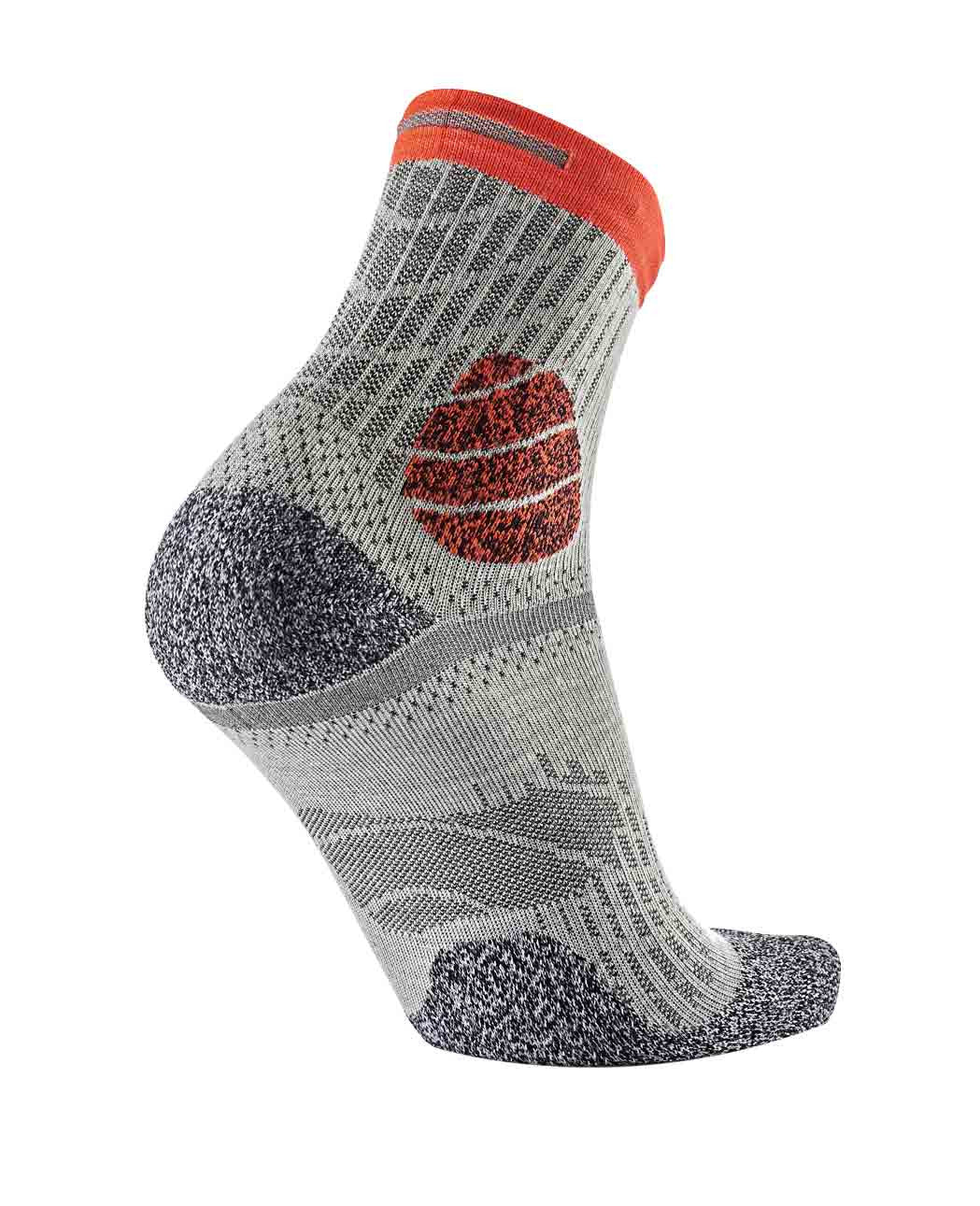 Trail running socks - Winter Trail Protect white/orange - Image 6