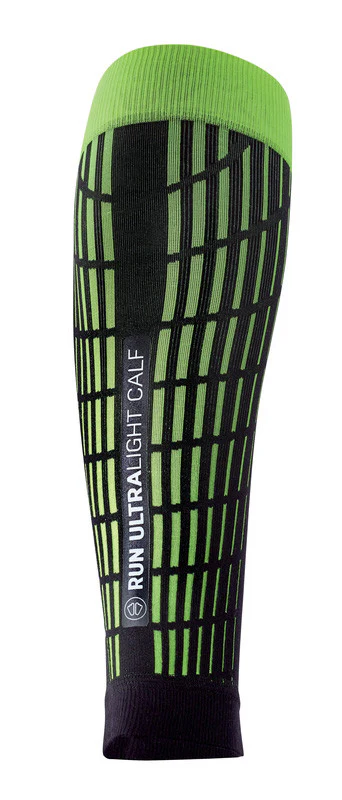 Run Feel socks + Ultralight Run Calf sleeves black/yellow - Image 6