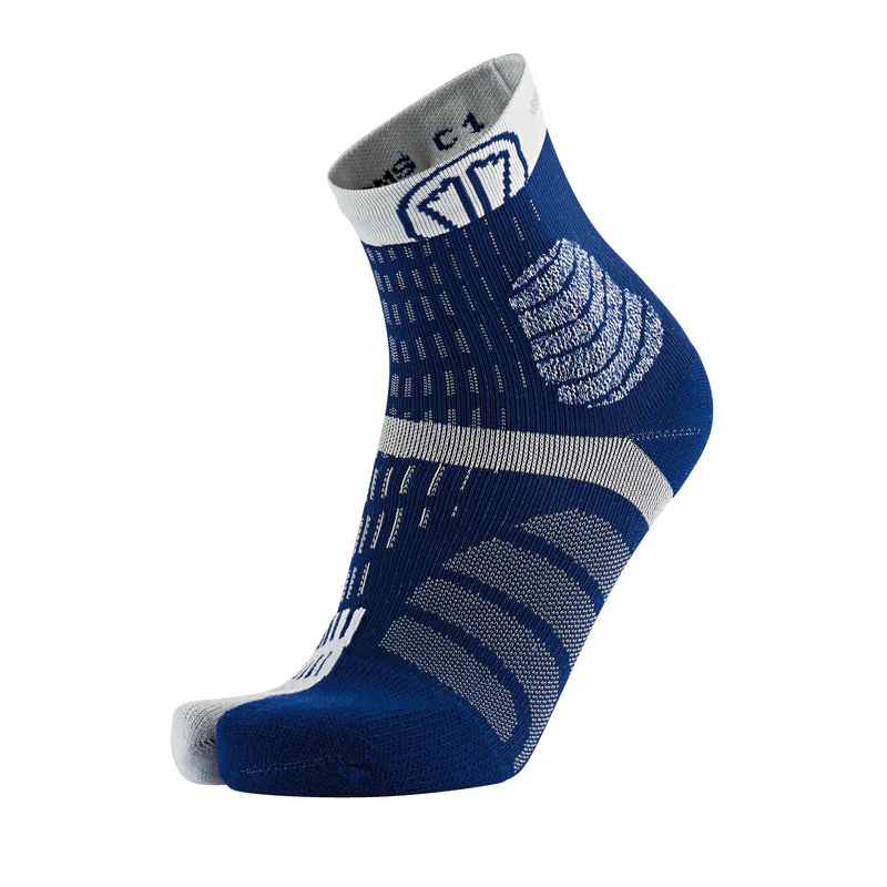 Trail running socks - T-FreeĀ® Trail blue/grey